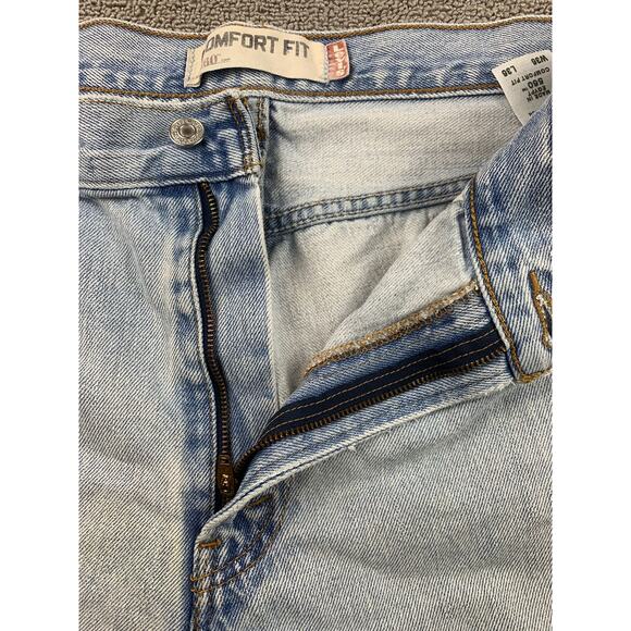 Levi's 560 Men's W36 Light Wash Frayed Hem Denim Cutoff Shorts‎ Casual - Picture 11 of 11